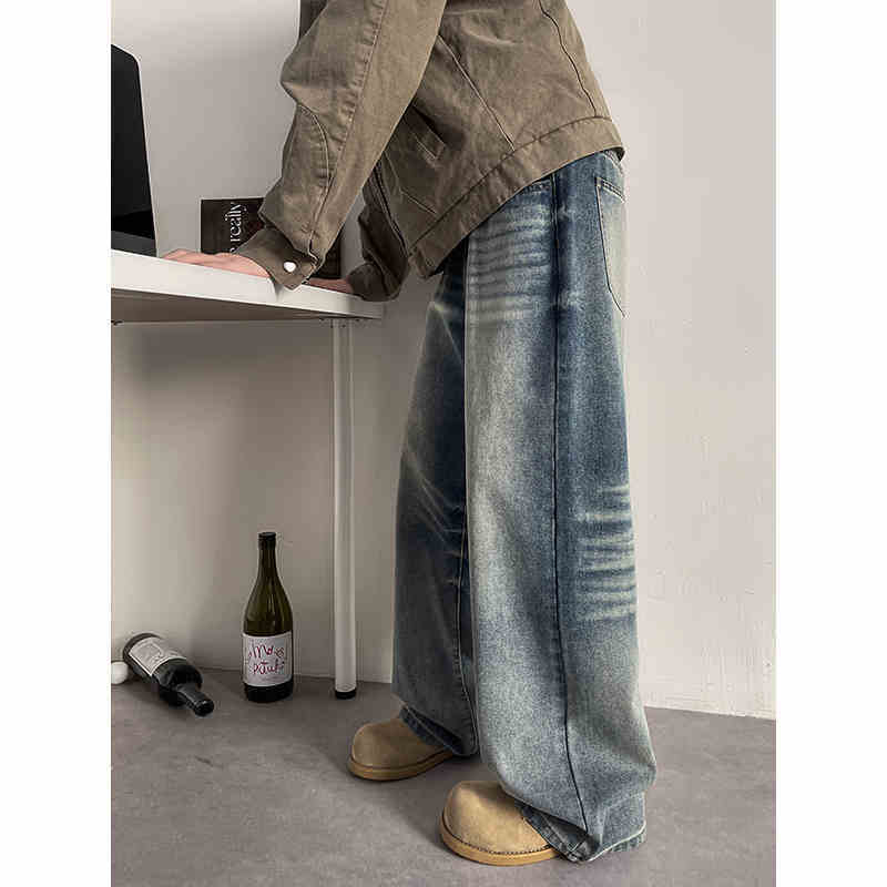 Retro Oversize Wide Leg Jeans Men's