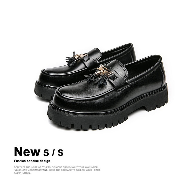 British Style Black Leather Loafer