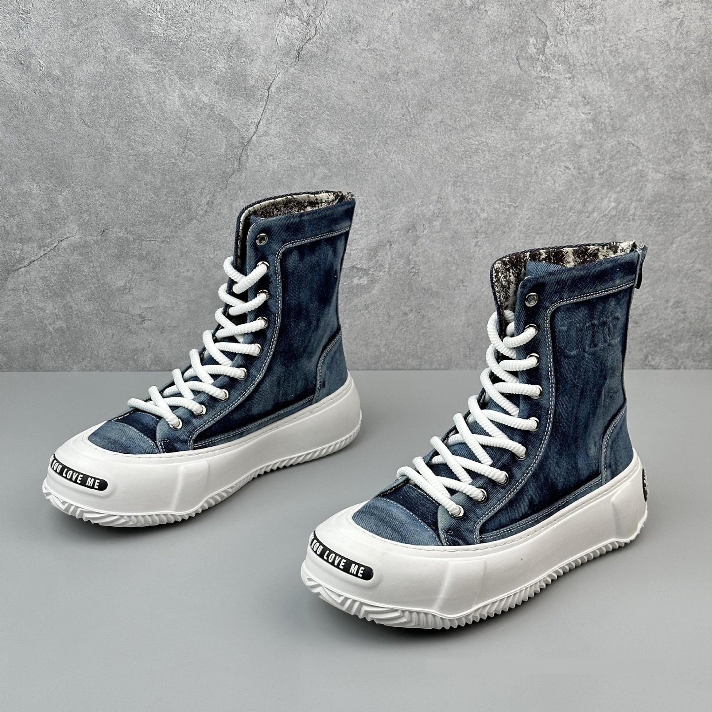 High-top Canvas Boots