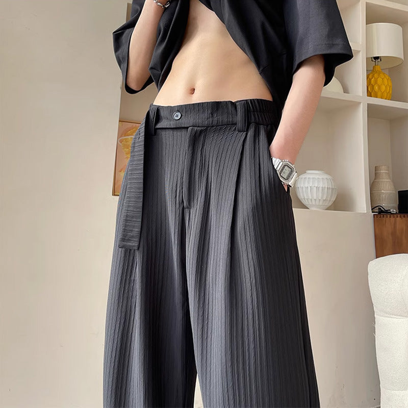 Ice Silk Cool Casual Suit Pants