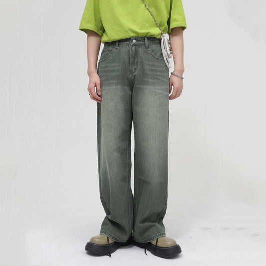 Seasons Loose Personality Washed Waist Pants