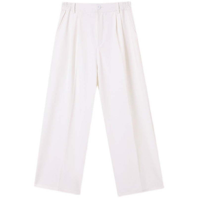 Straight Casual Wide Suit Trousers