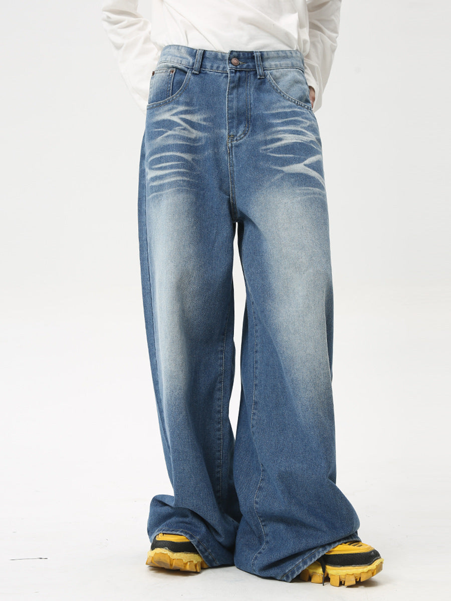 Maychao Washed Crease Vintage Denim