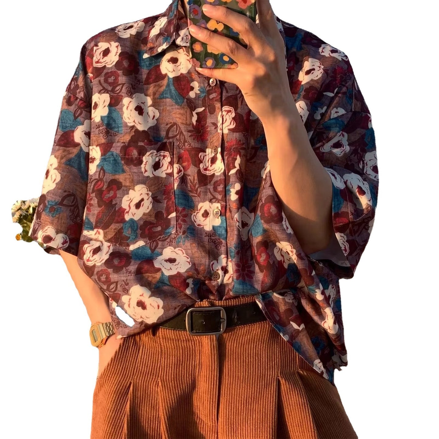 Hawaiian  Retro Shirt Men