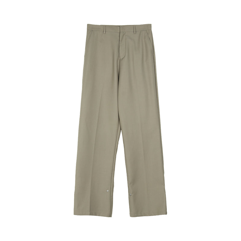 Straight Casual Suit Trousers