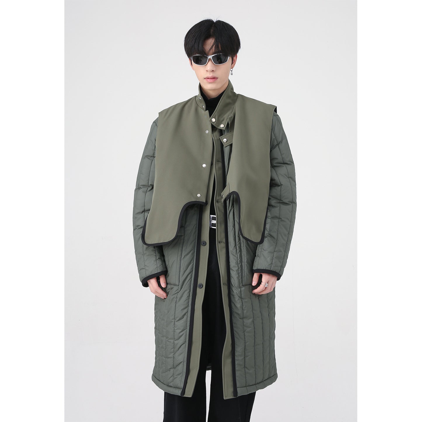 Two Piece Detachable Mid Length Jacket