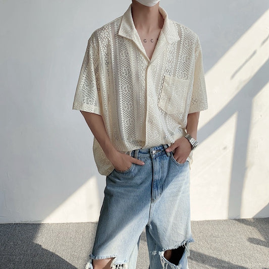 Fashionable Summer Breathable Half Sleeve Shirt