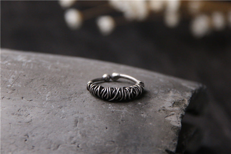 Handmade Sterling Silver Braided Ring