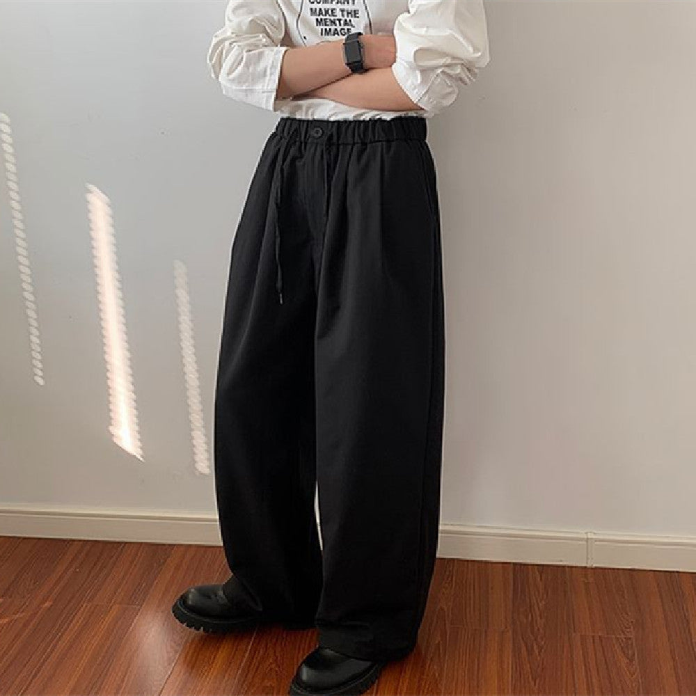 Simple casual wide trousers