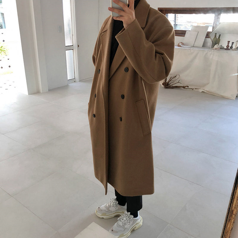 Loose Casual Long Woolen Coat