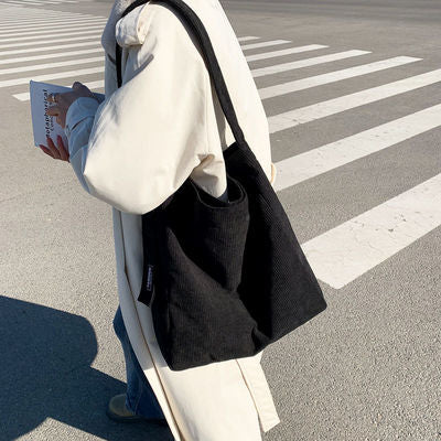 Corduroy Bucket Bag