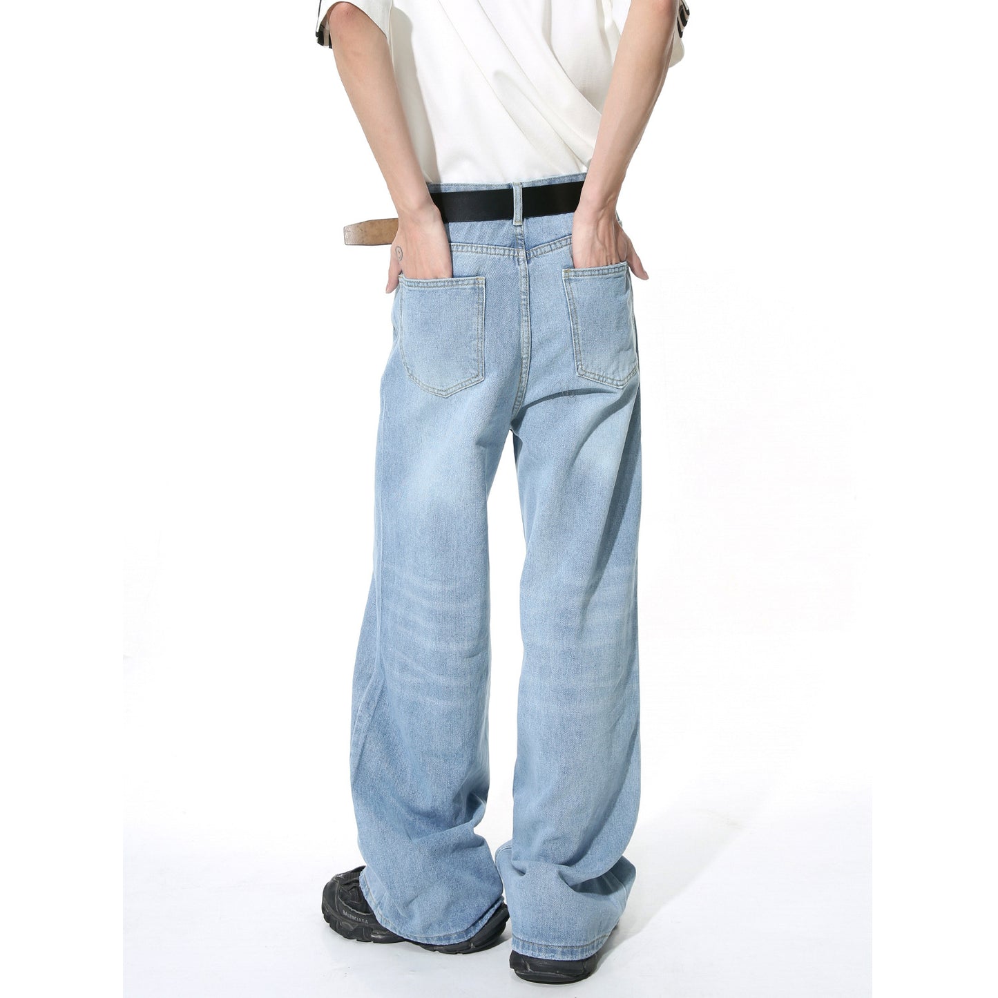 Straight Mop Loose Casual Jeans