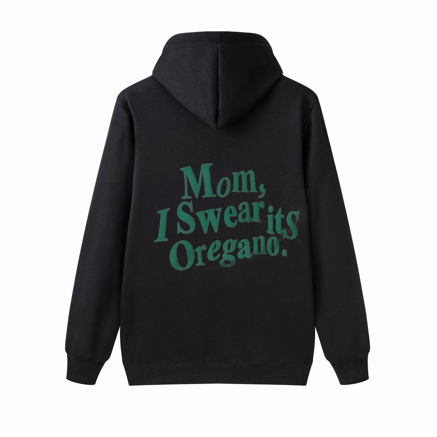 Hoodie Brushed Letter Print