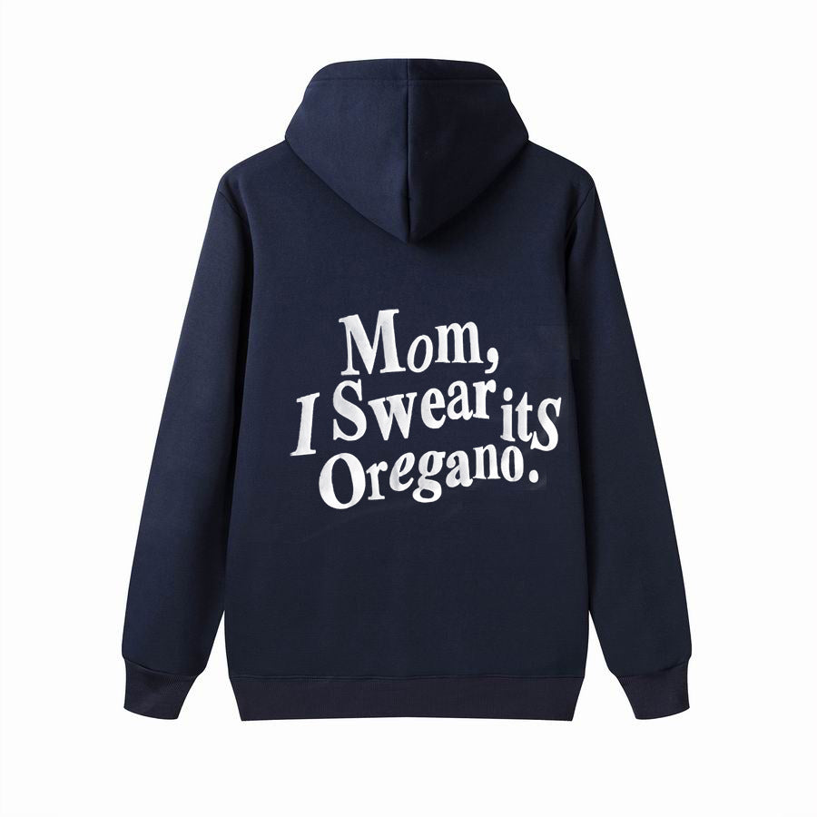 Hoodie Brushed Letter Print