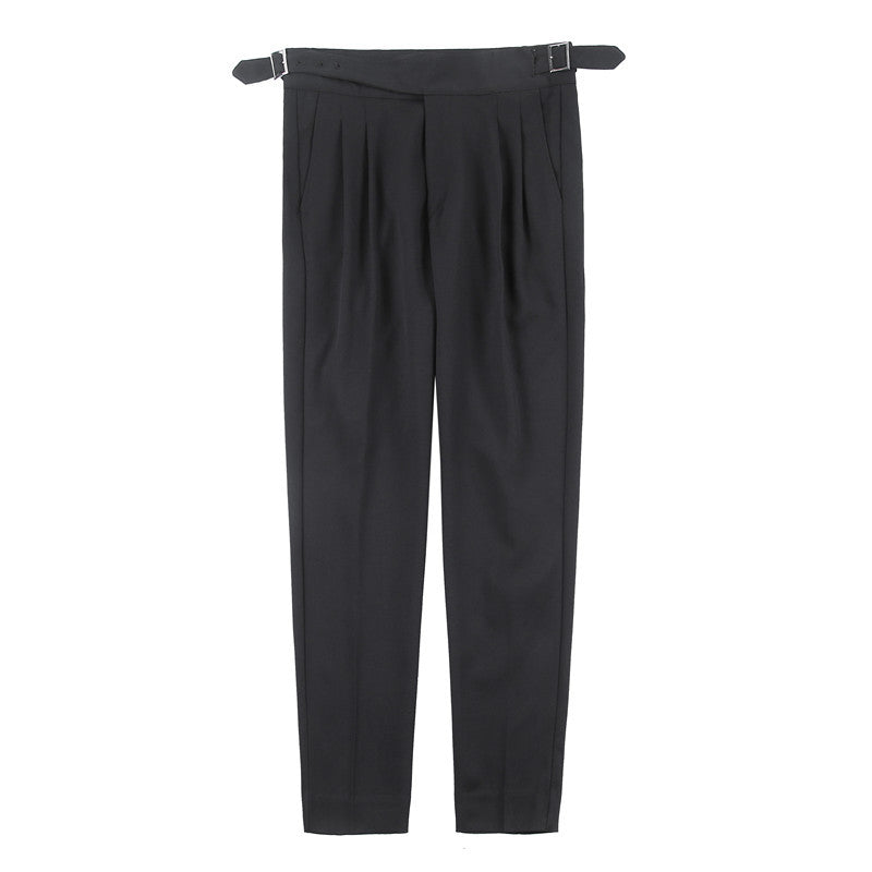 British Straight Casual Suit Pants