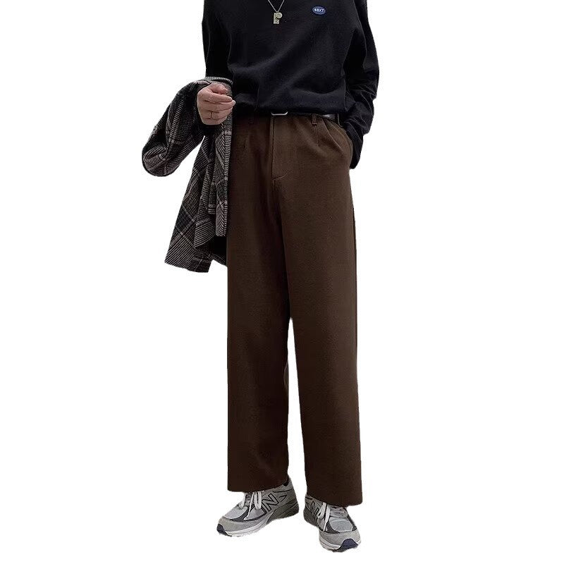 Men's Straight Loose Casual Suit Pants