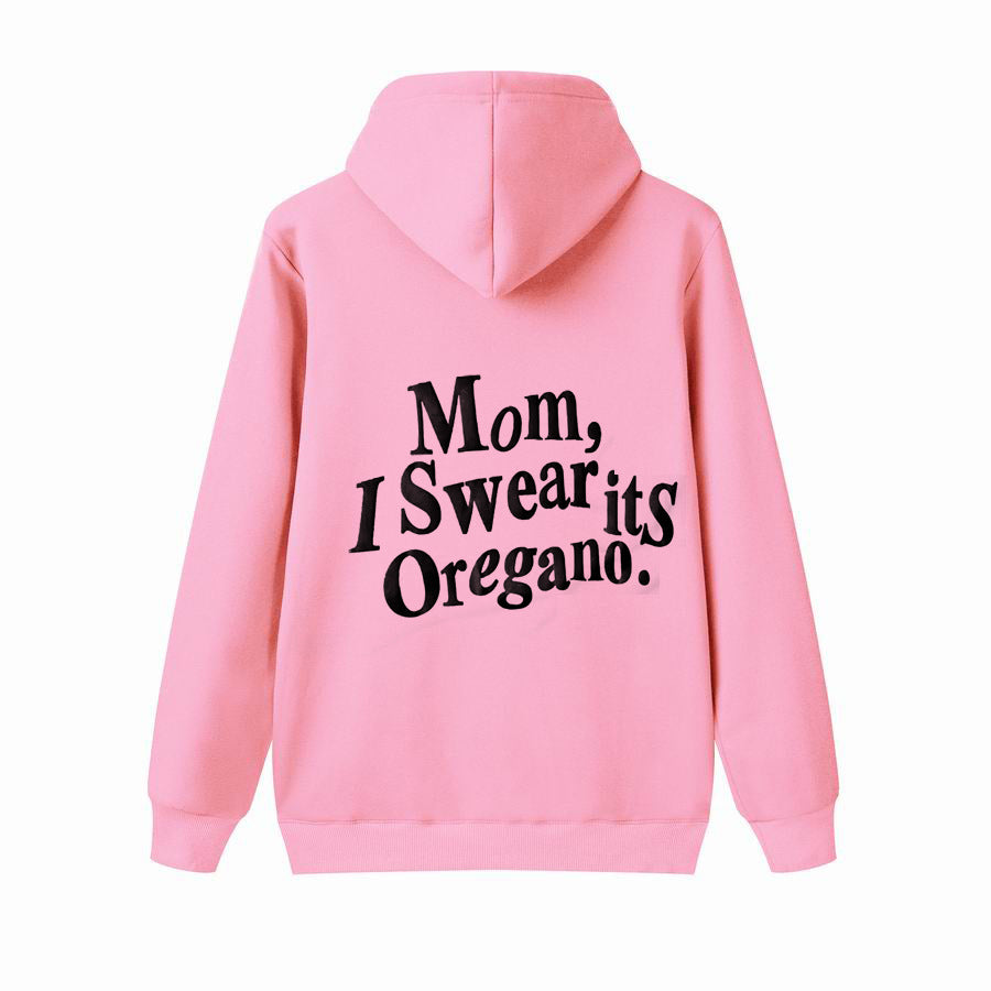 Hoodie Brushed Letter Print