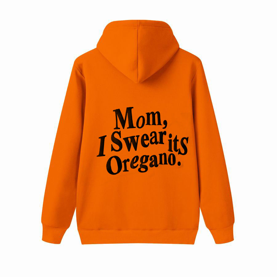 Hoodie Brushed Letter Print