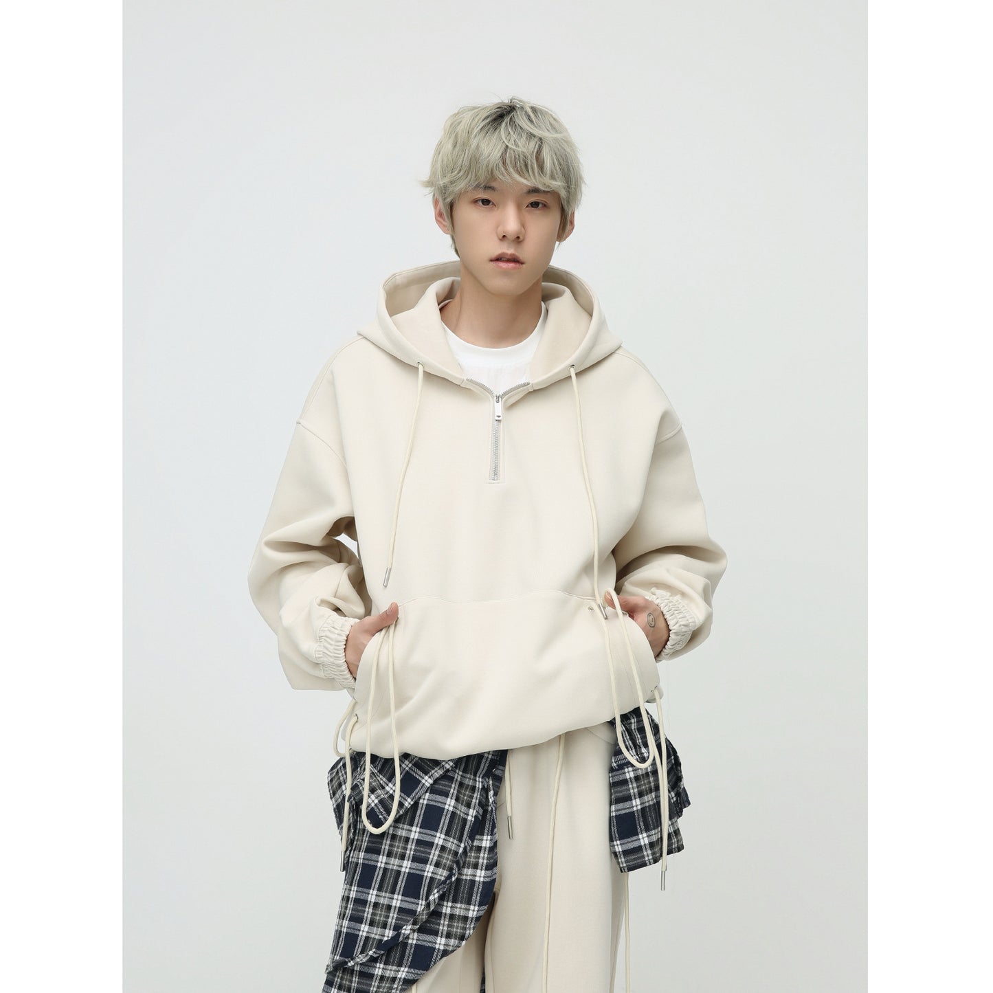 Loose Drawstring Hooded Leisure Sports Sweater