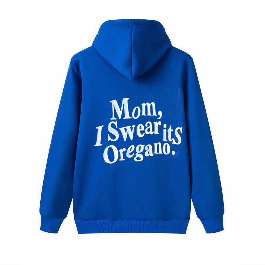 Hoodie Brushed Letter Print