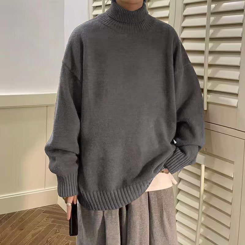 Turtleneck Autumn Winter Loose Lazy  Sweater