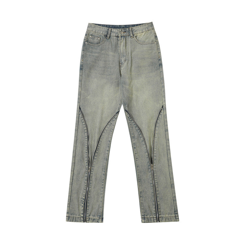 Street Zipper Jeans