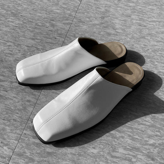 Square Toe Cap Slippers