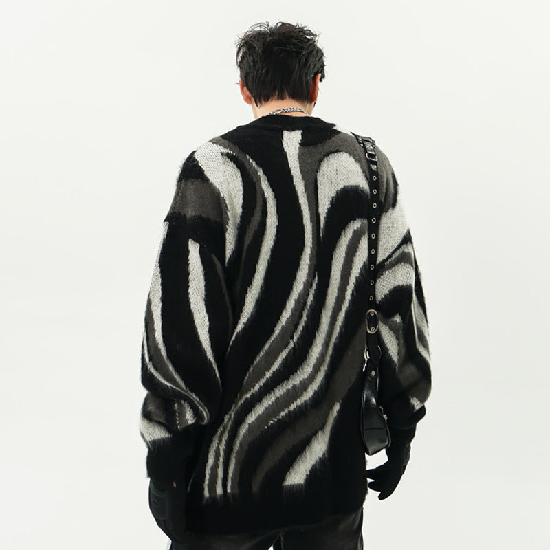 Zebra Pattern Hema Wool sweater(Unisex)