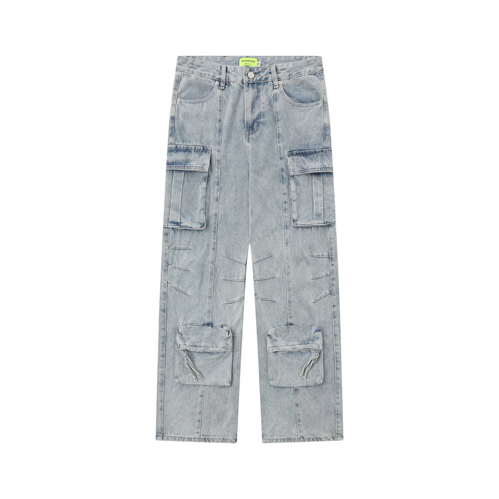 Multi-Pocket Cargo Jeans