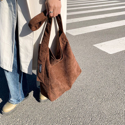 Corduroy Bucket Bag