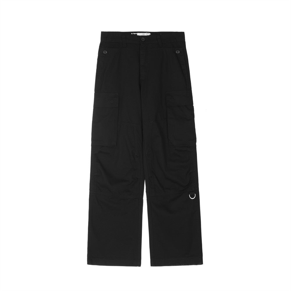 Stacked Pleated Cargo Pants Appear Thin