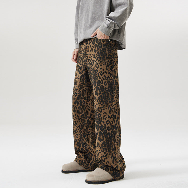 Vintage Leopard Print Jeans