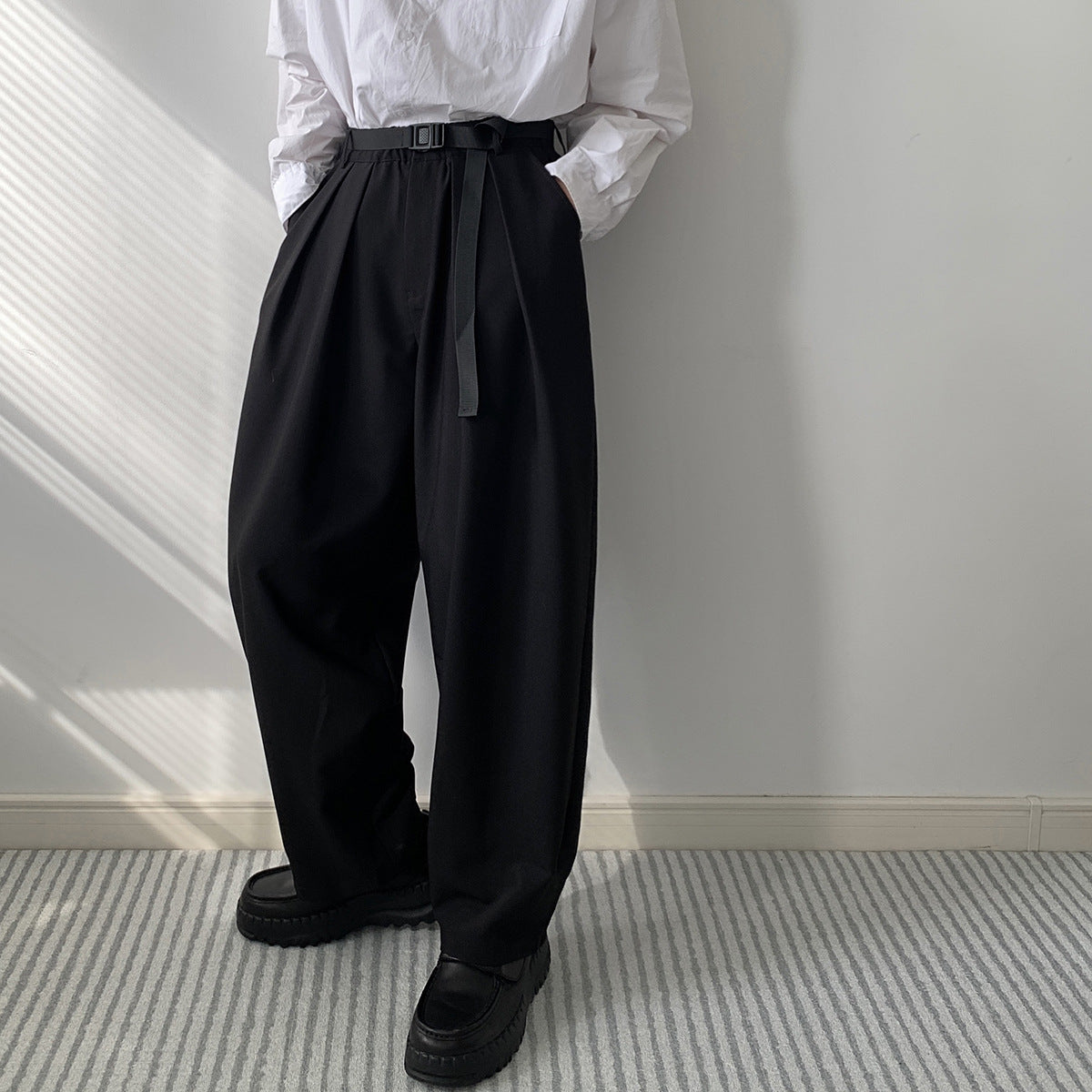 Simple Loose Casual Suit Pants