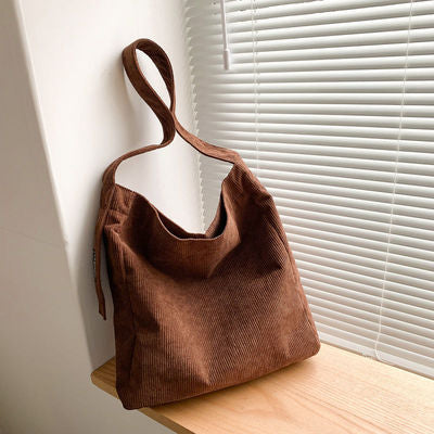 Corduroy Bucket Bag