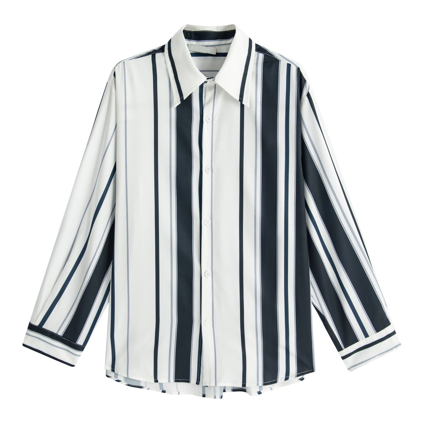 Retro Oversized Striped Shirt