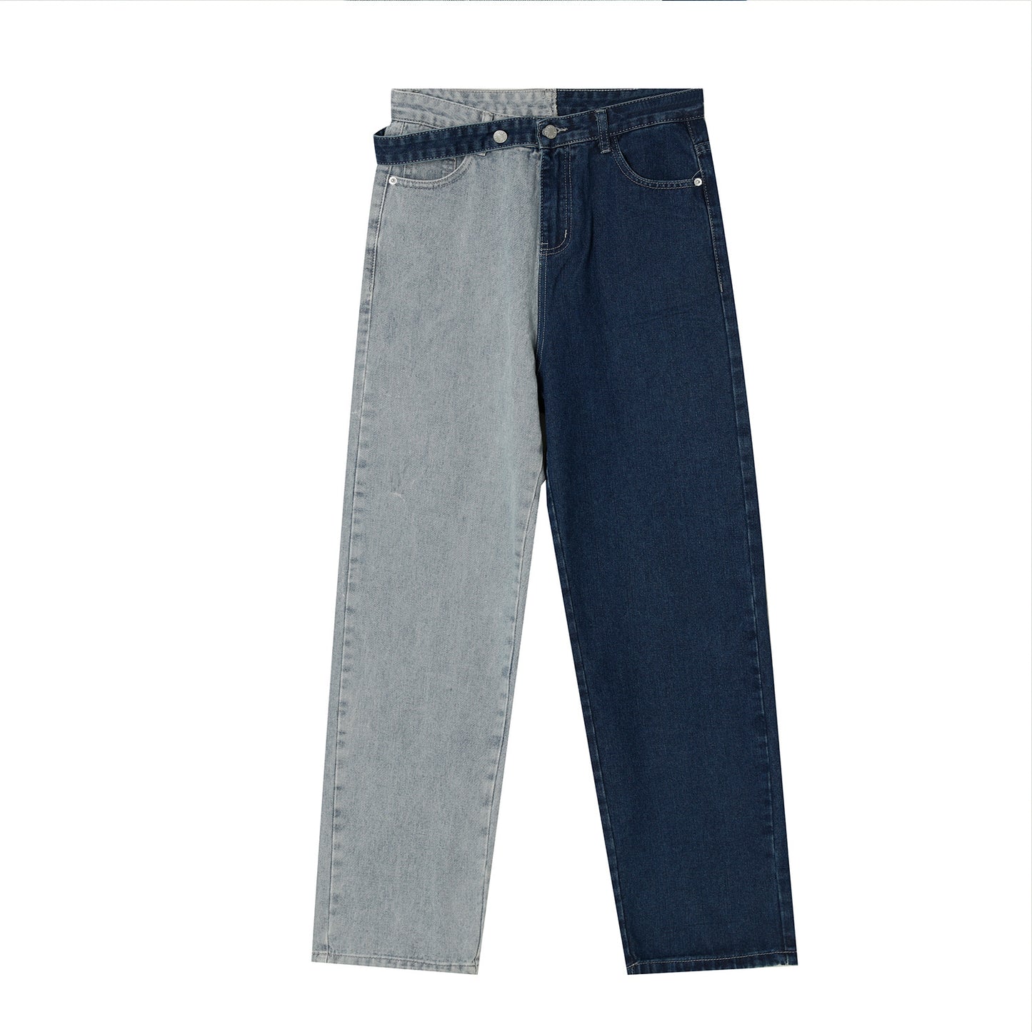 Split Two Color Jeans