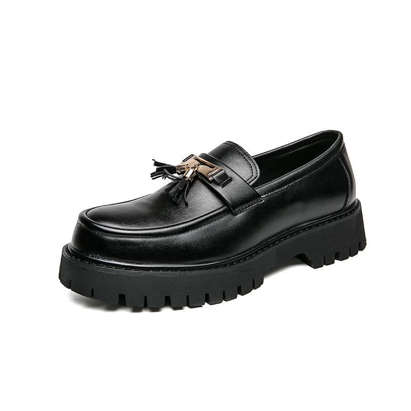 British Style Black Leather Loafer