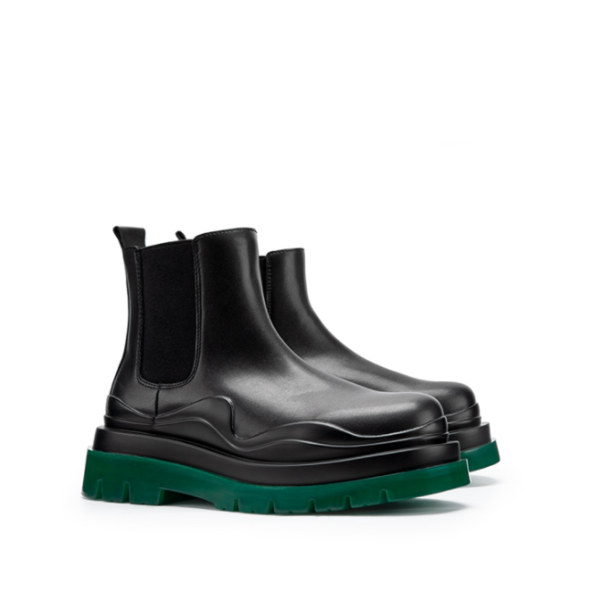 Green Bottom Martin Boots High-top Winter Plus Velvet Retro Thick Bottom