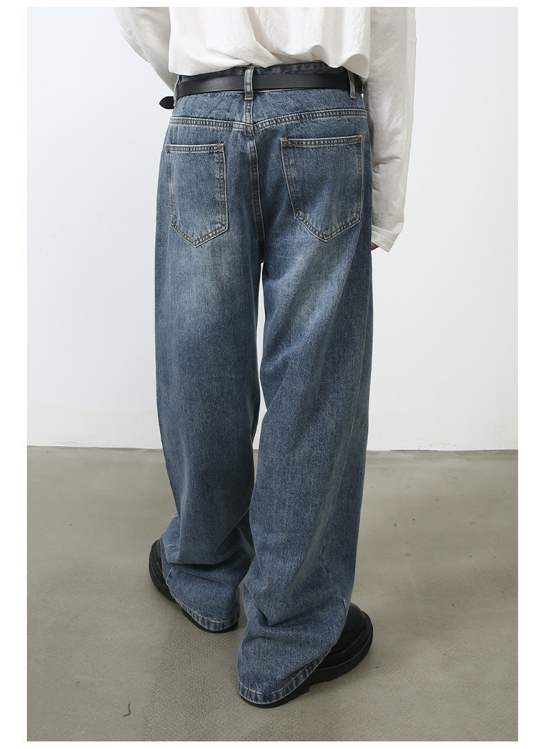 Vintage Jeans Special-interest Design Pants