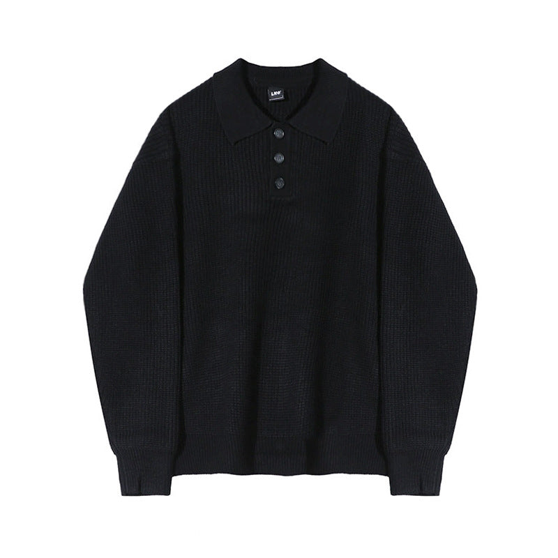 Knitted Polo Shirt Loose