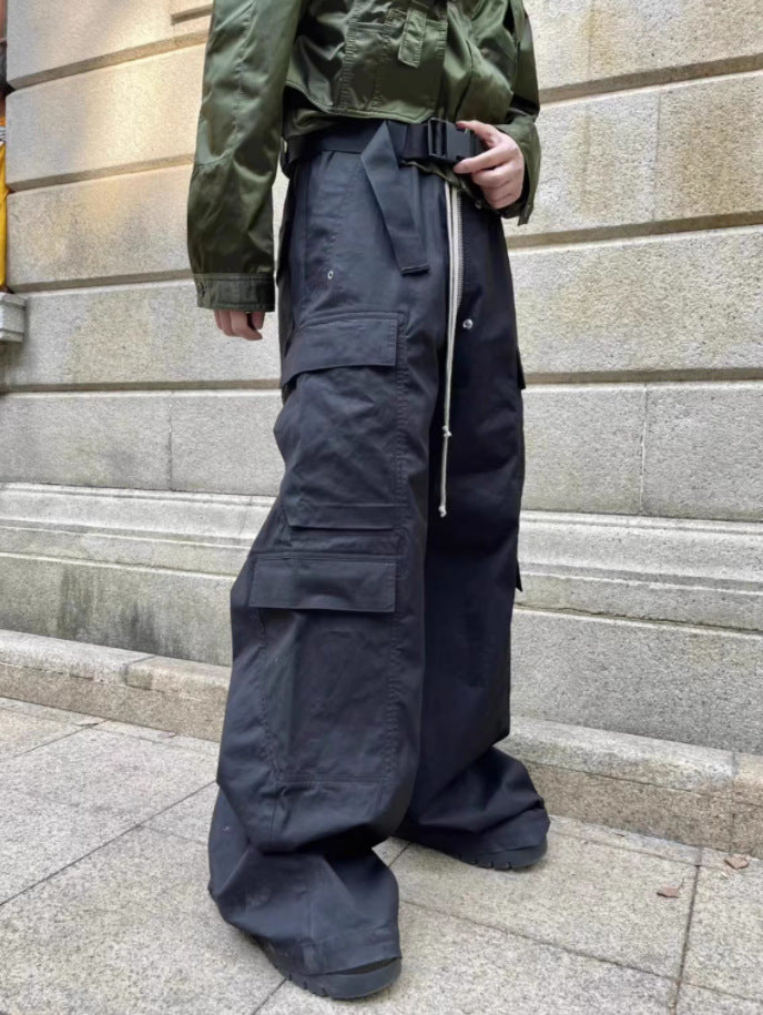 Mopping Wide Leg Cargo Pants