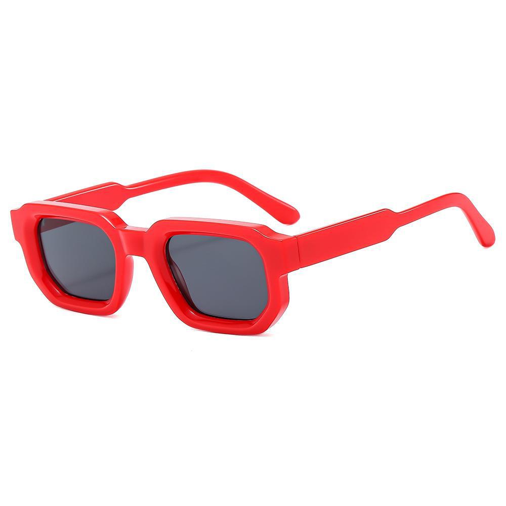 Retro Square Thick Small Frame Fashion Sunglasses