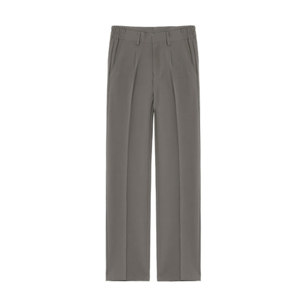 Draping Effect Loose Wide Leg Straight Suit Pants