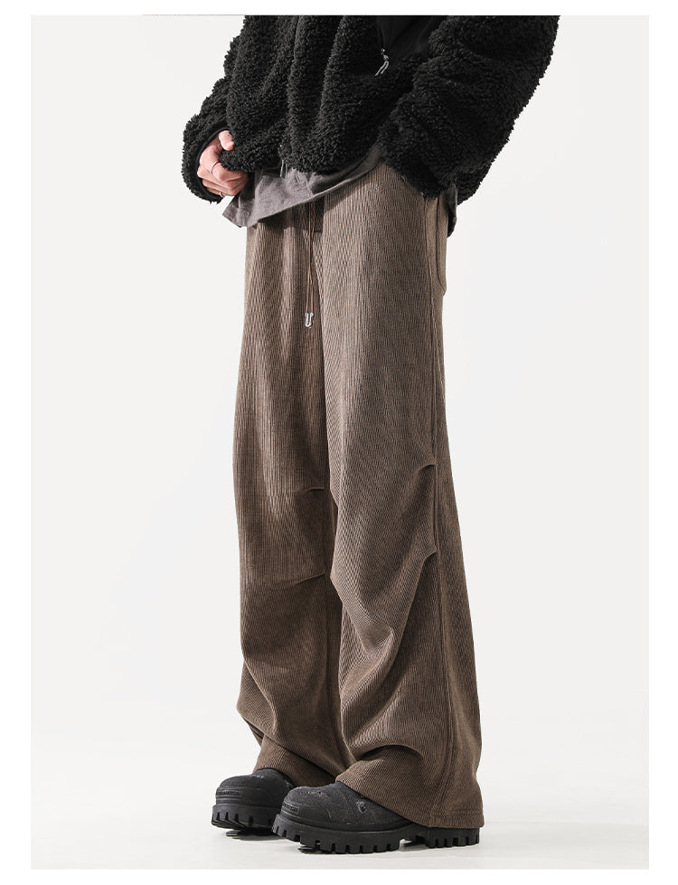 Retro Plush Casual Pants