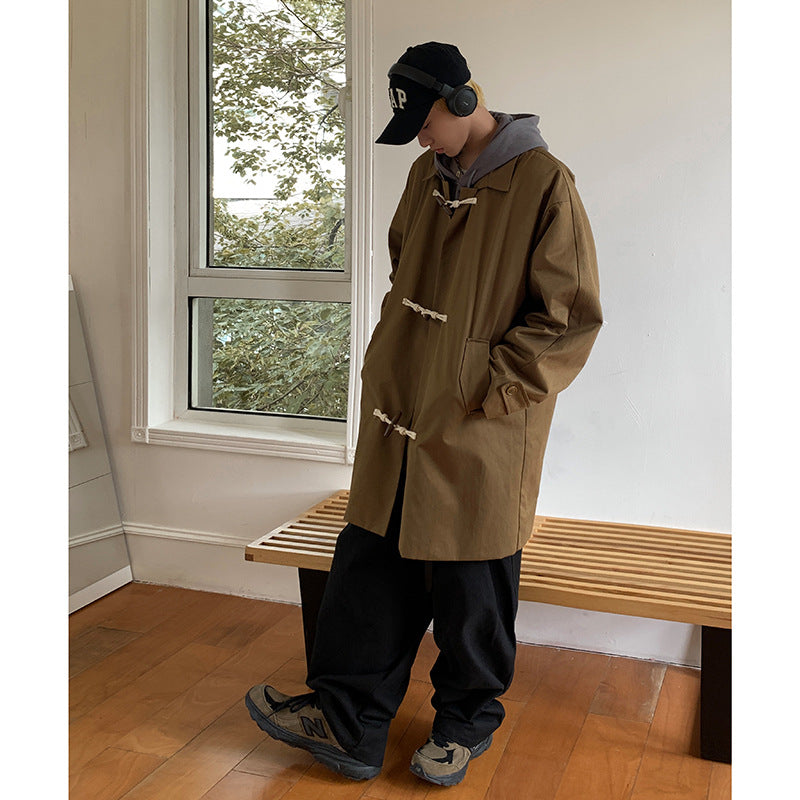 Retro Mid-length Trench Coat