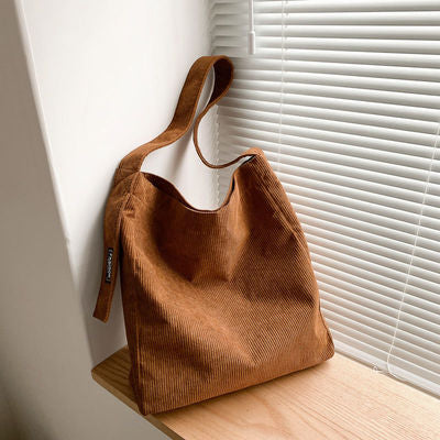 Corduroy Bucket Bag