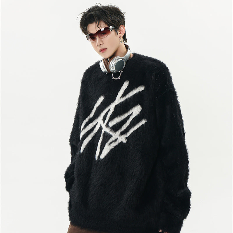 Mink-like Knitwear Casual Pullover Sweater