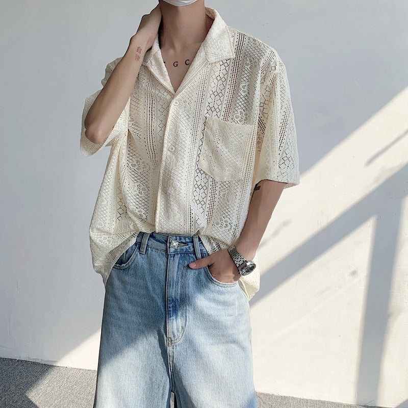 Fashionable Summer Breathable Half Sleeve Shirt