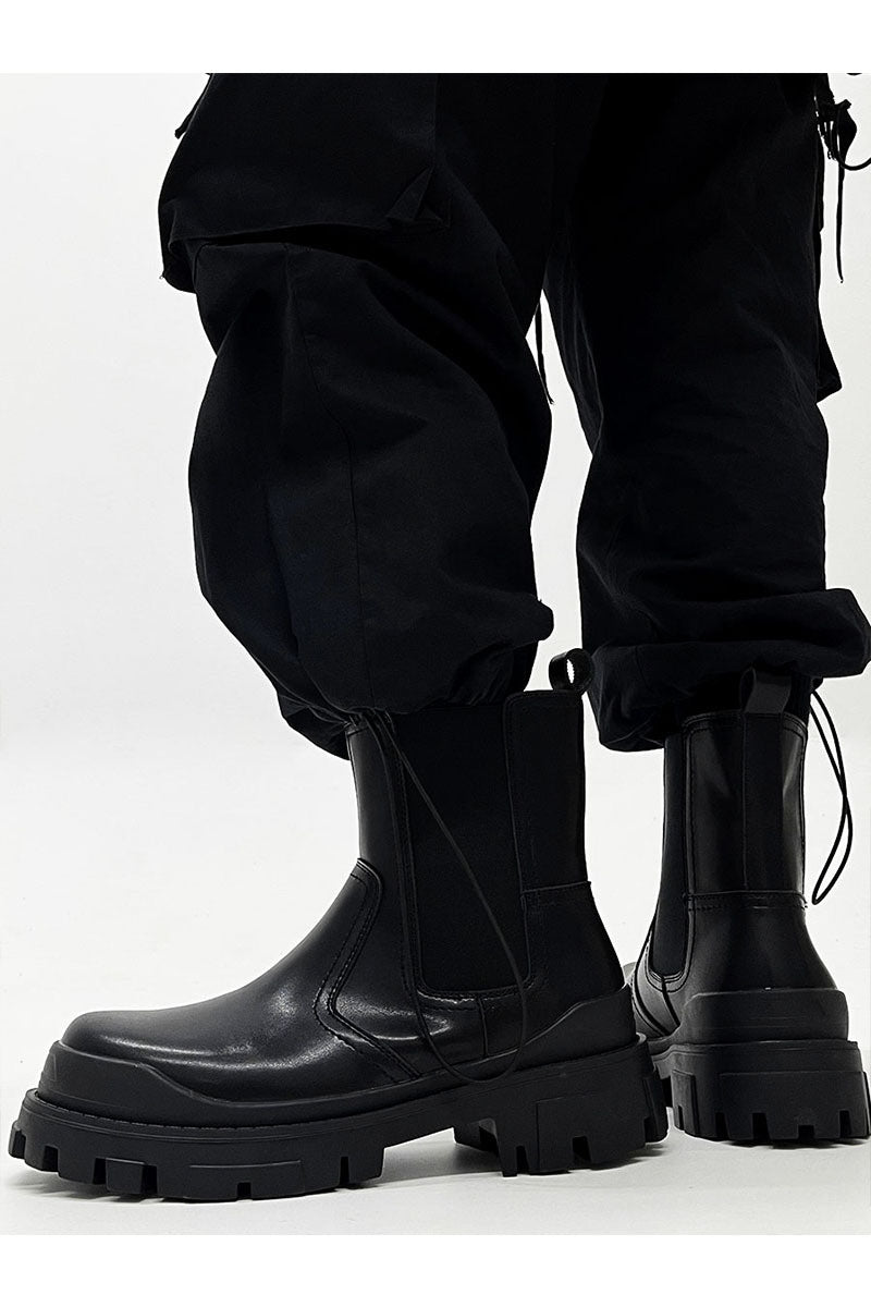 Chunky High-grade Leather Boots