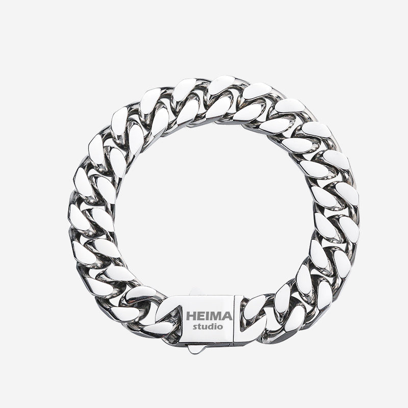 Heavy Industry Texture Cuban Bracelet